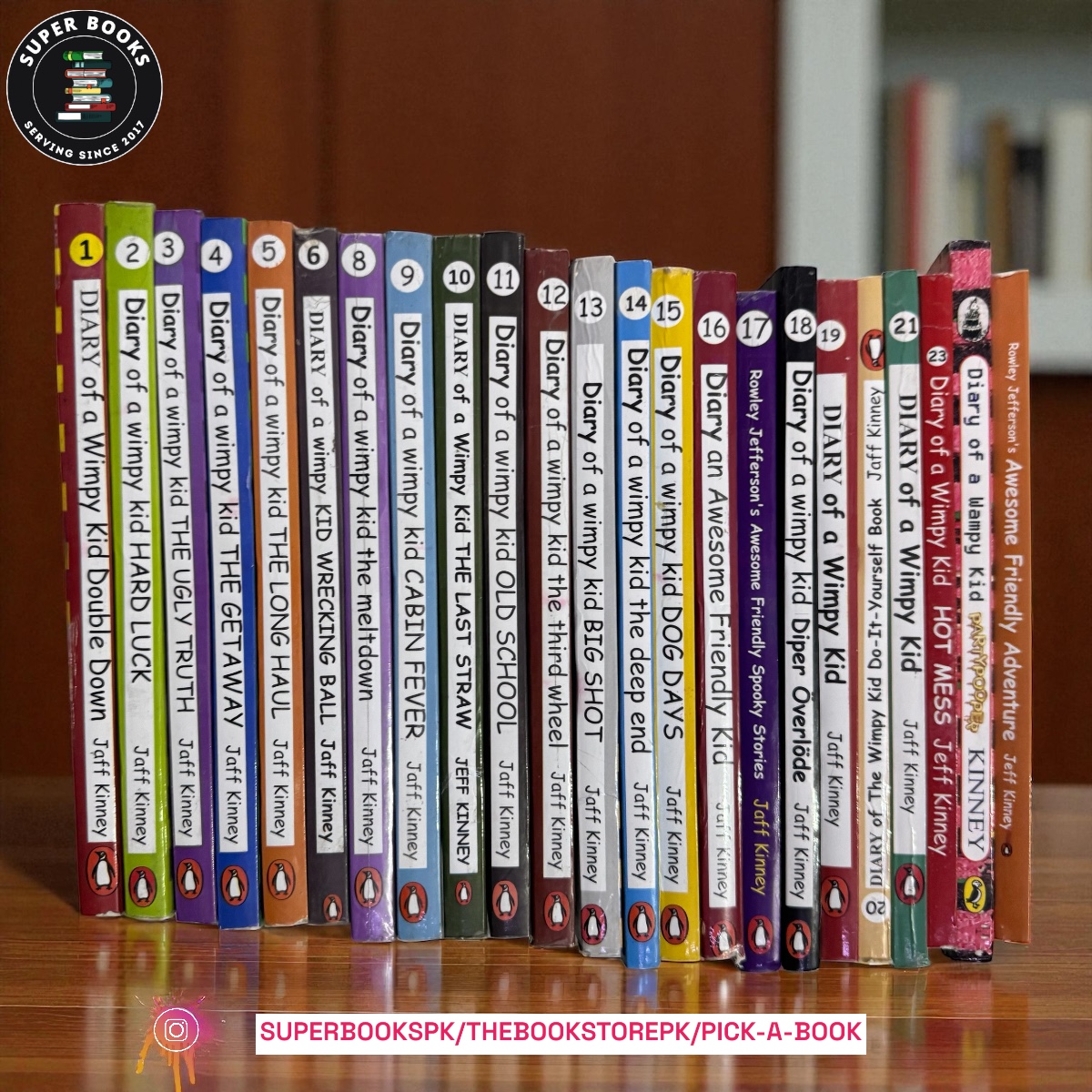 Photoroom_20251115_023751 Diary of a Wimpy Kid by Jeff Kinney (23 Books) - Image 1