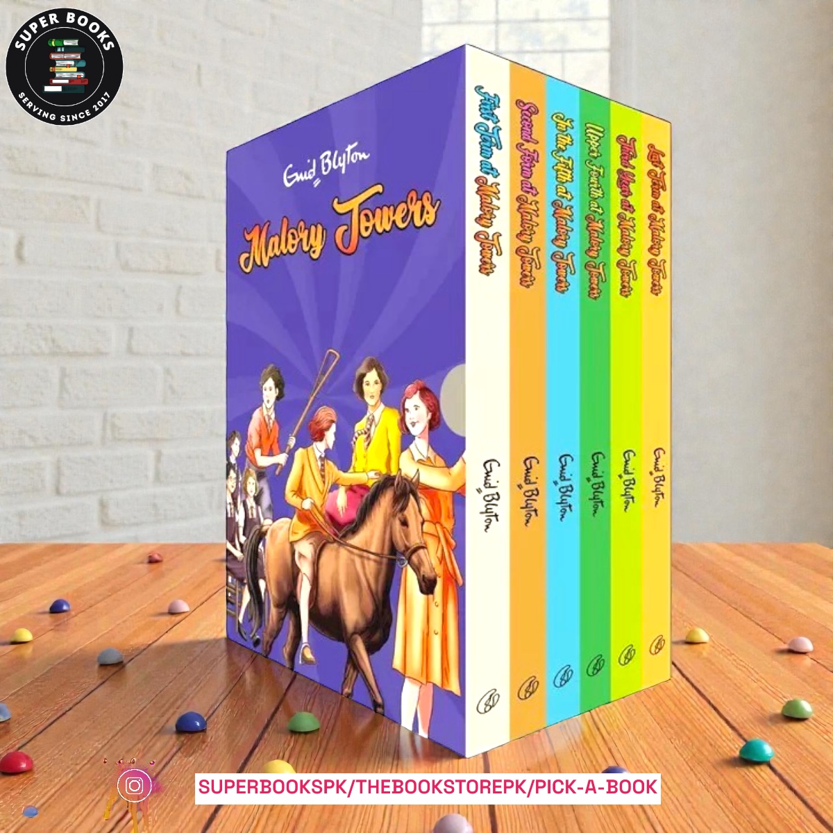 Photoroom_20251230_144812 Malory Towers Series (Book 1 To 6 Box Set) by Enid Blyton - Image 1