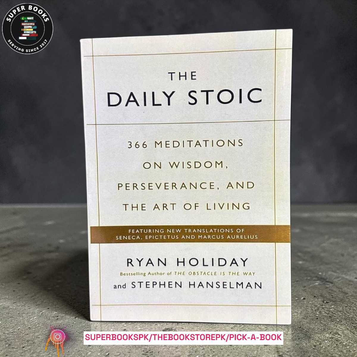 Photoroom_20260327_020713 The Daily Stoic: 366 Meditations on Wisdom, Perseverance, and the Art of Living by Ryan Holiday - Image 1