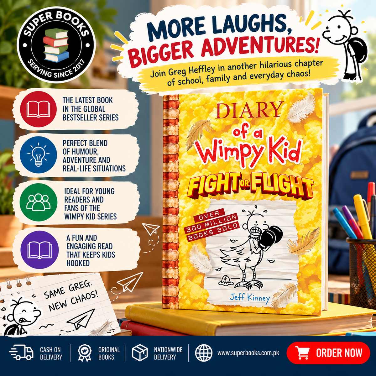 diary_of_a_wimpy_kid_fight_or_flight_superbooks Fight or Flight by Jeff Kinney - Image 1